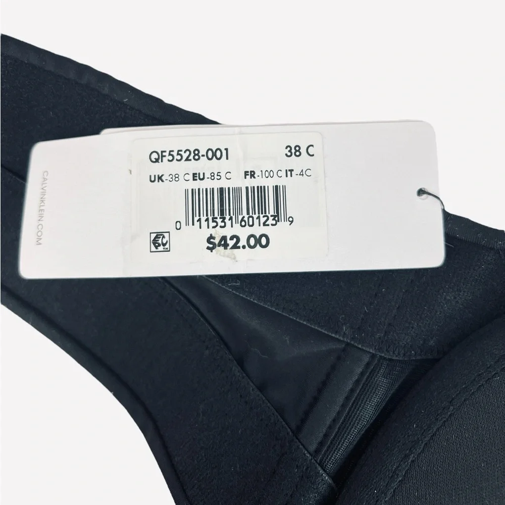 Calvin Klein Women's Constant Strapless Bra Black Size 38C